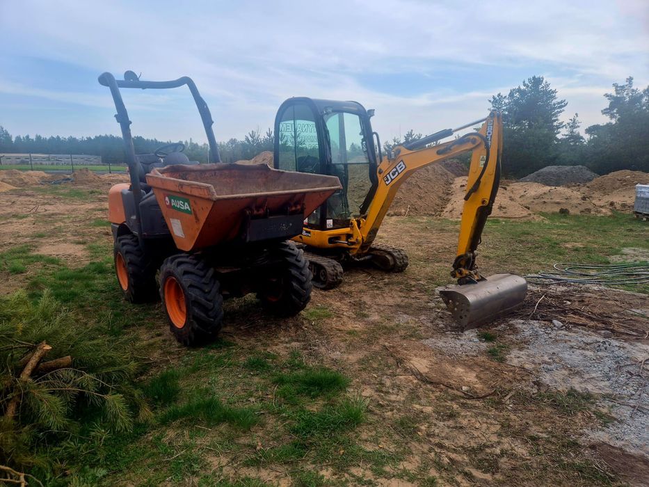 Wypożyczalnia wynajem minikoparki wozidło zageszczarka 24/7h