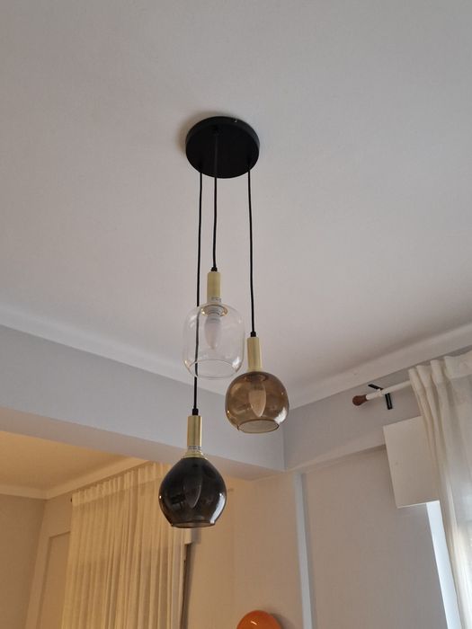 Candeeiro de teto 3 abajures Maison du Monde