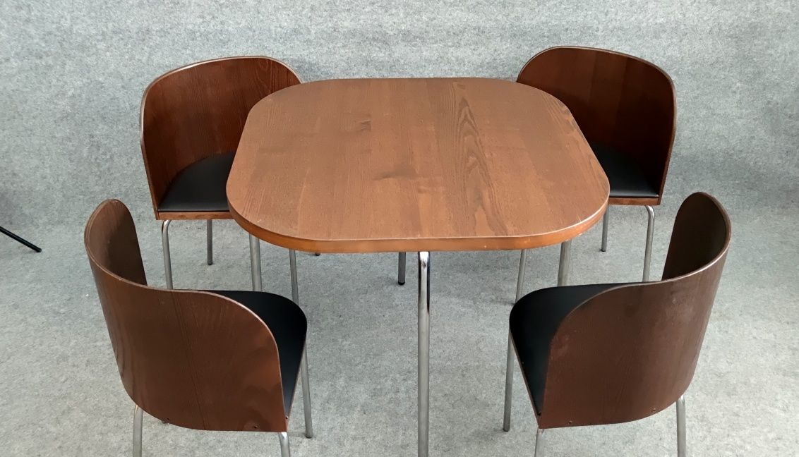 Стіл обідний IKEA зі стільцями вінтаж 80і роки диз