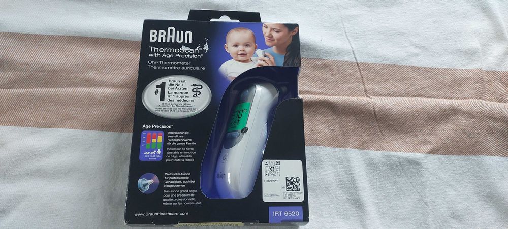 Termometr douszny Braun  Thermoscan 7 biały