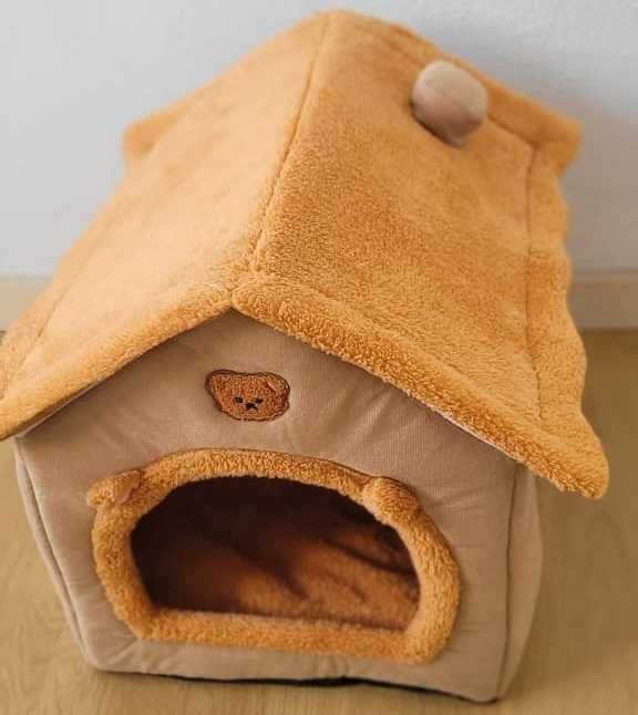Casa alcochoada desmontável para gatos ou pequenos cães