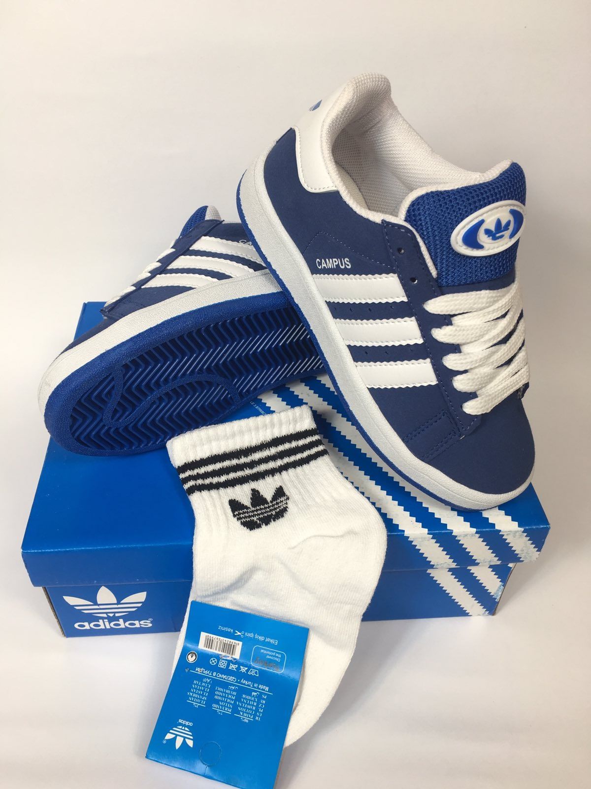 ADIDAS CAMPUS (кампус) кроссовки детские подростковые синие