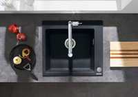 Мийка кухонна Hansgrohe накладна S510-F450 чорний графіт