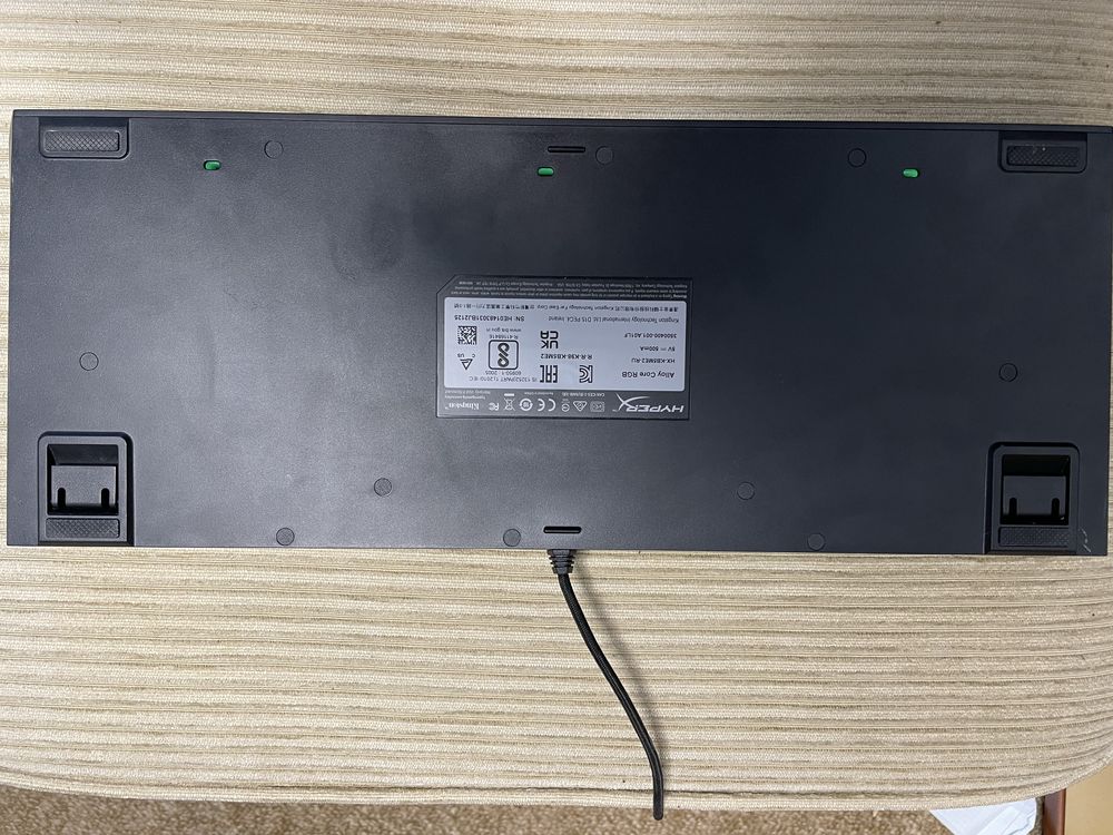 Клавіатура дротова ігрова HyperX Alloy Core RGB Black UA USB