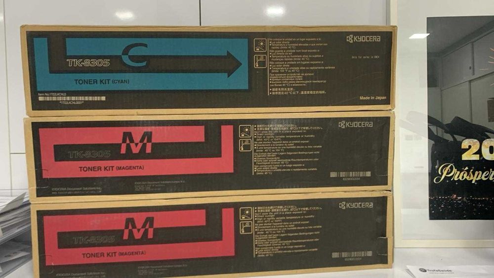 Toners da samsung, konica, kyosera e Ricoh.