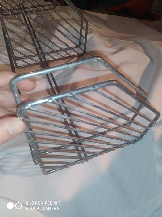 Полочка угловая в ванную комнату металлическая 3-х ярусная полка угол