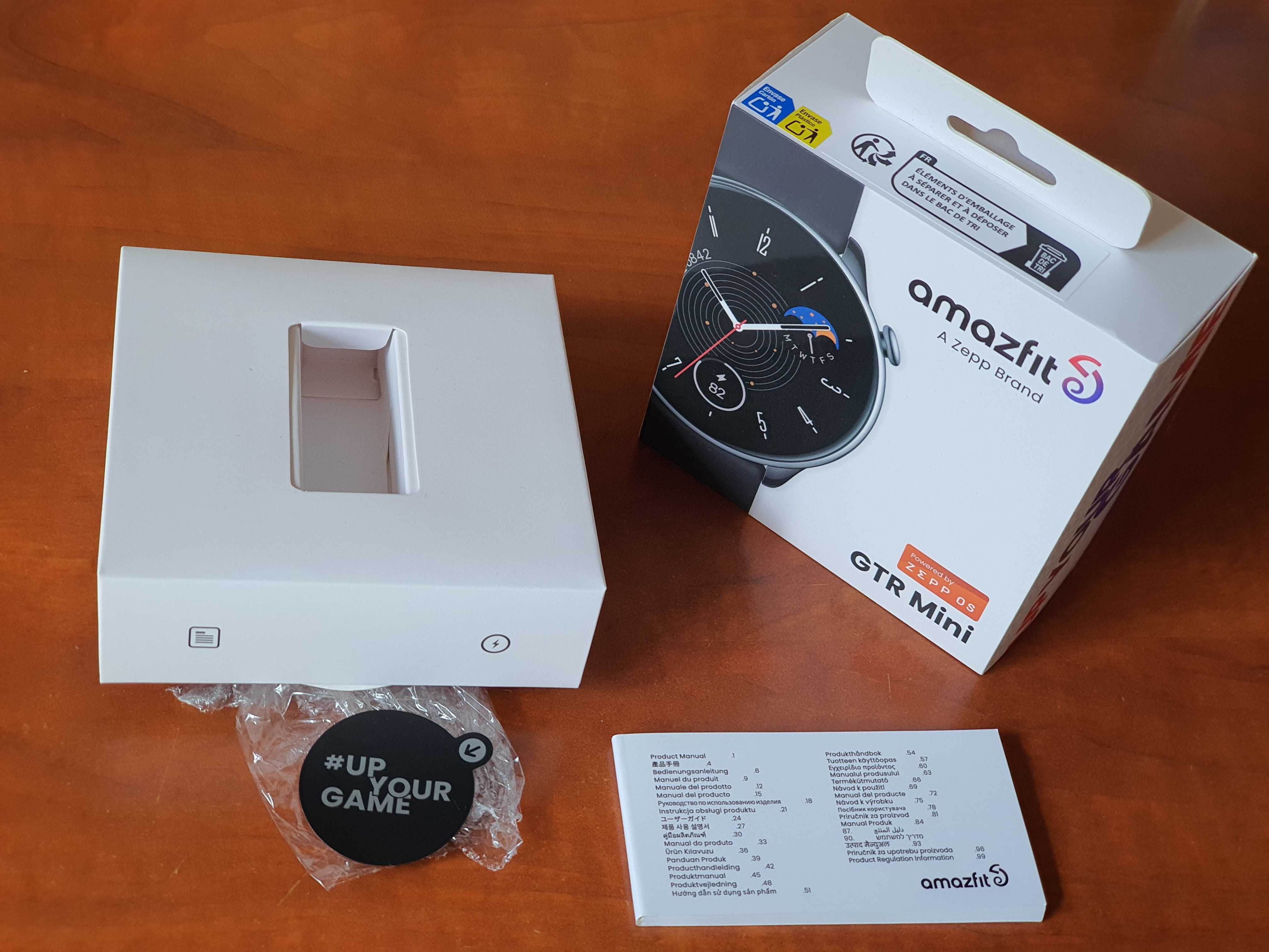 AMAZFIT GTR MINI - tylko pudełko i folia z tarczy
