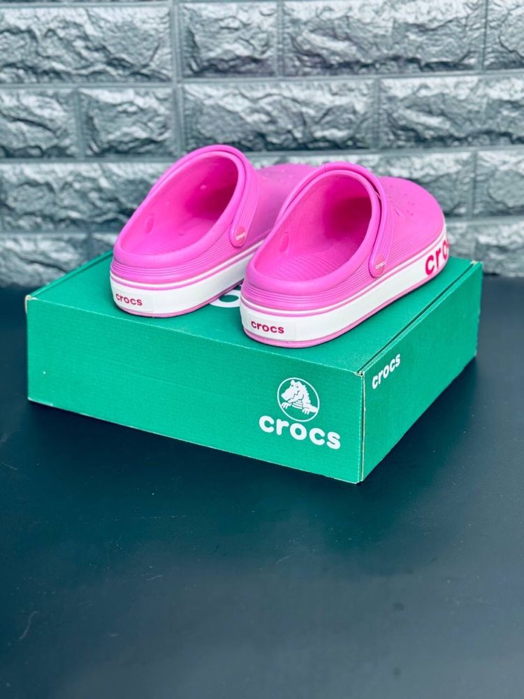 Crocs Шлепанцы женские Пляжные розовые кроксы сабо шлепки Топ продаж!