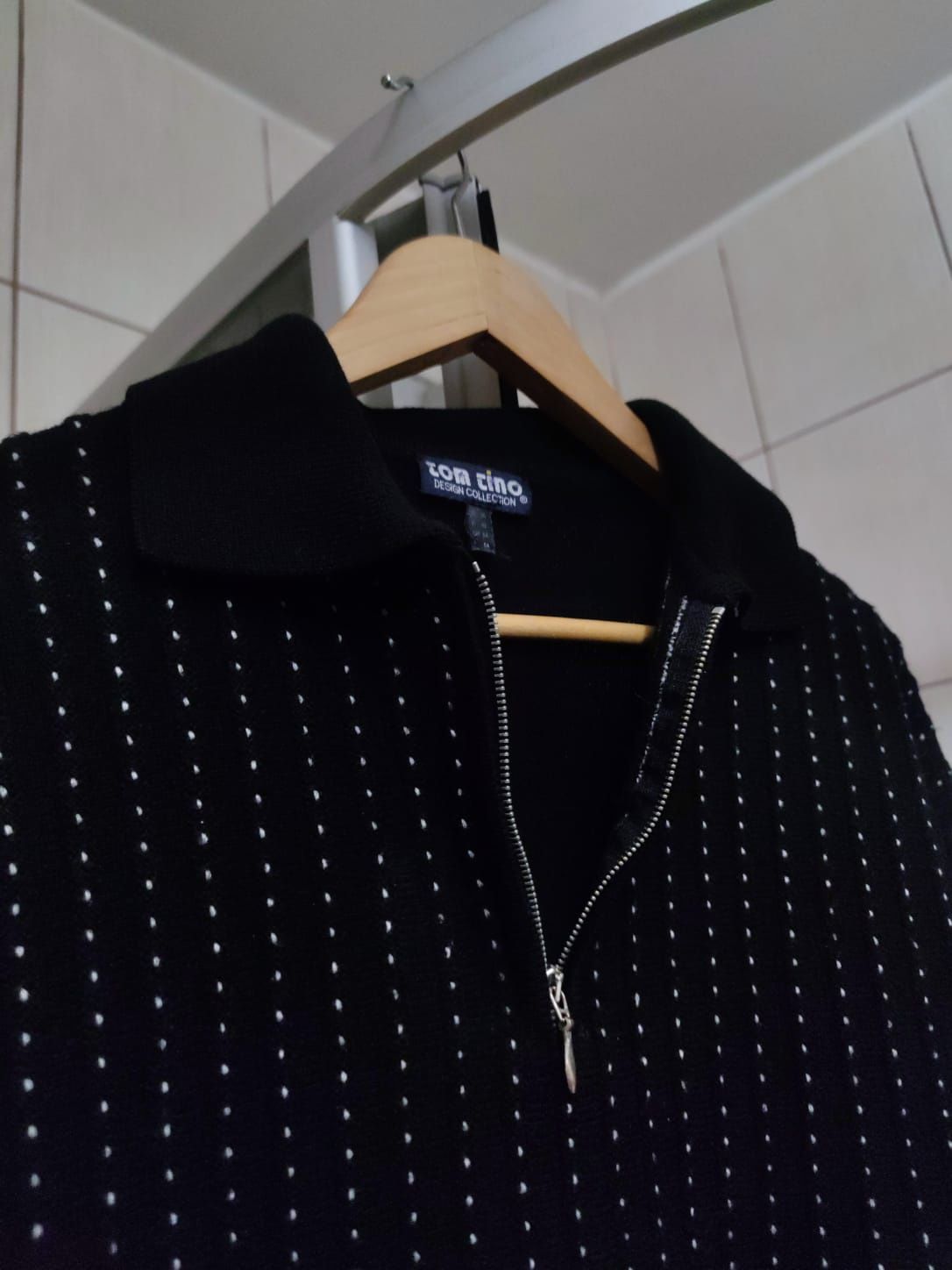 Sweter klasyczny XL Tom Tino męski rozsuwany suwak zasuwany z długim r