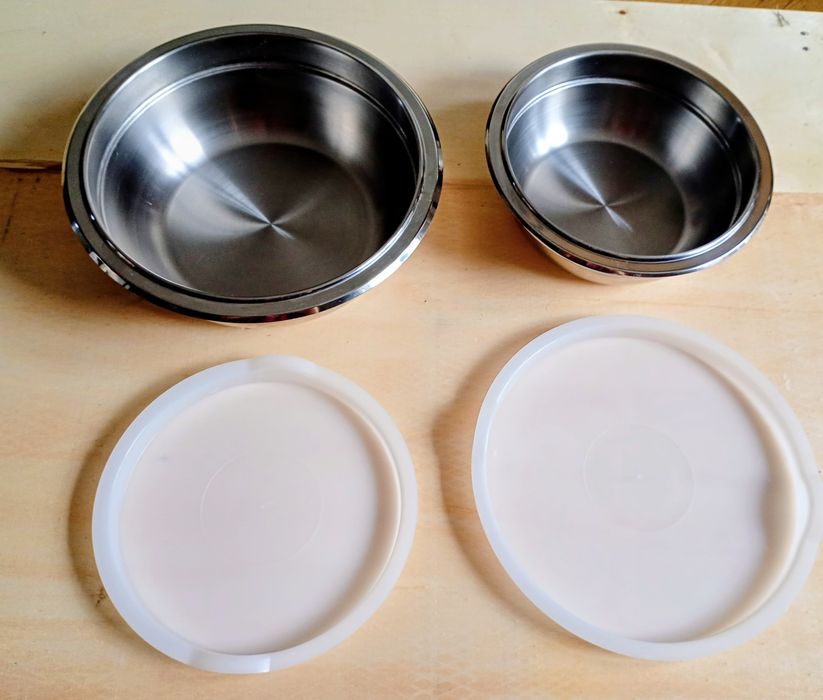 Zestaw dwóch misek Philipiak Milano z pokrywkami