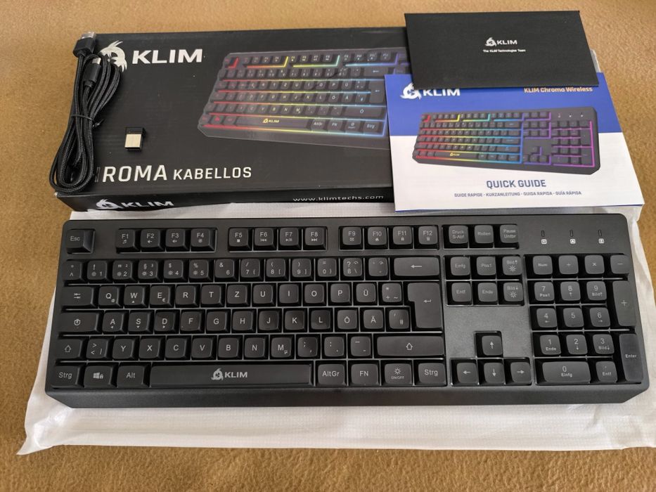 Teclado gaming wireless KLIM Chroma KABELLOS RGB