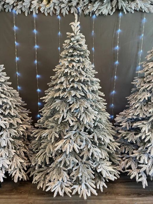 Смерека засніжена штучна лита ялинка від 1,5 до 2,5 м ёлка литая