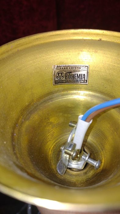 Люстра бра 2 шт бронза хрусталь