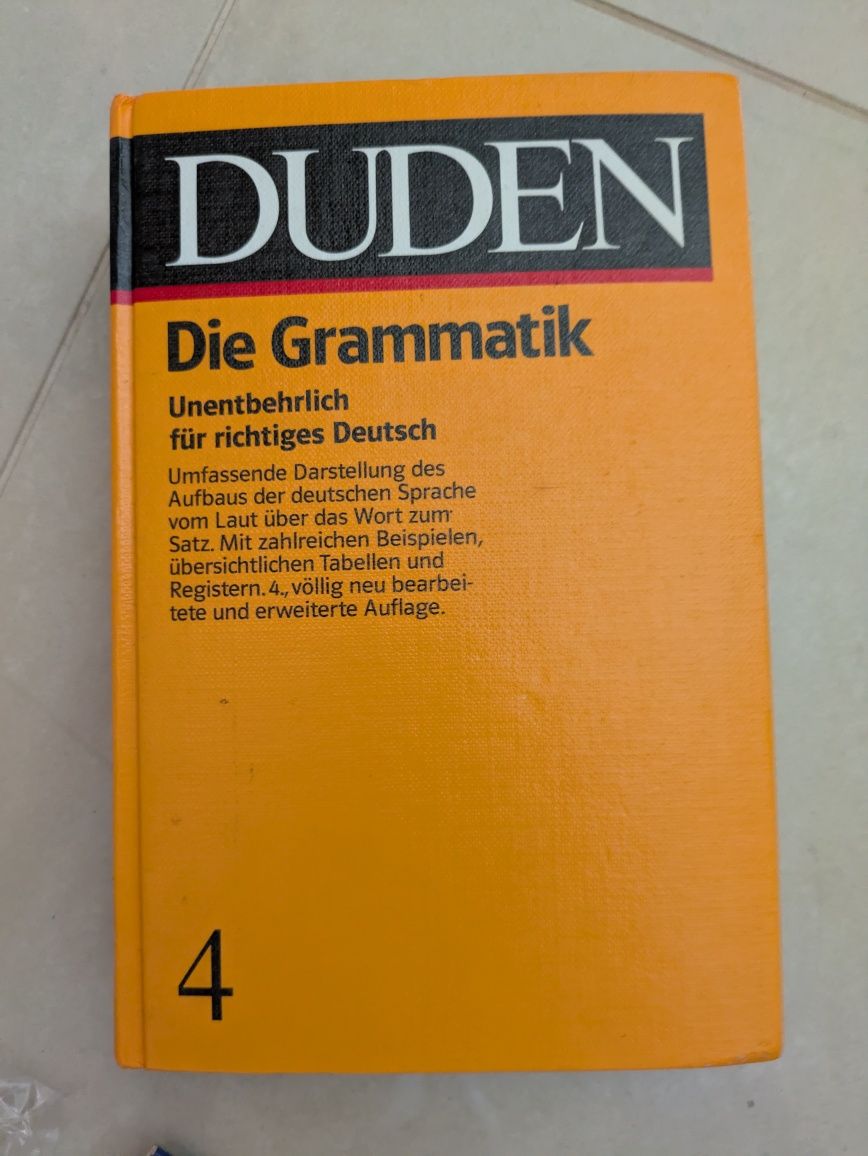 Vendo gramatica de Alemão Duden