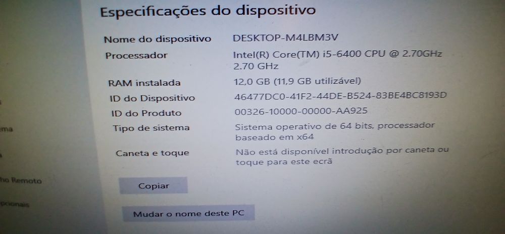 Vendo/Troco Pc Asus i5-6400