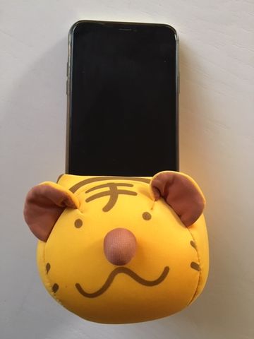 Подставка для мобильного Тигр, мягкая игрушка антистресс Котик