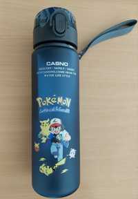 Bidon butelka Pokemon Pikachu Pokeball Ash tritan nowy, nieużywany