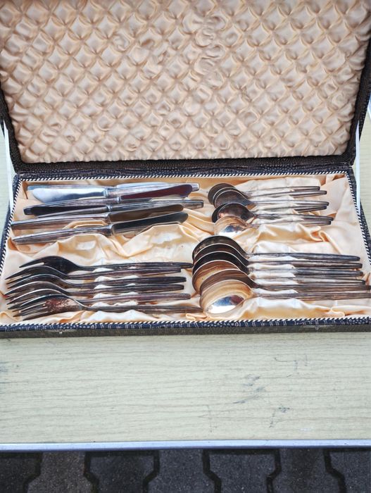 Zestaw sztućców posrebrzane