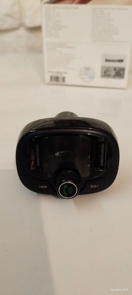 Transmiter FM Baseus S-09 2xUSB Bluetooth micro SD