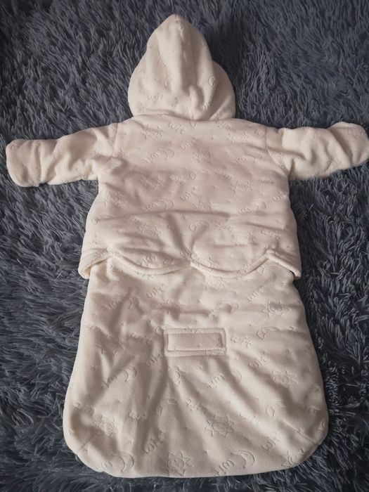 Kombinezon kremowy, dwuczęściowy