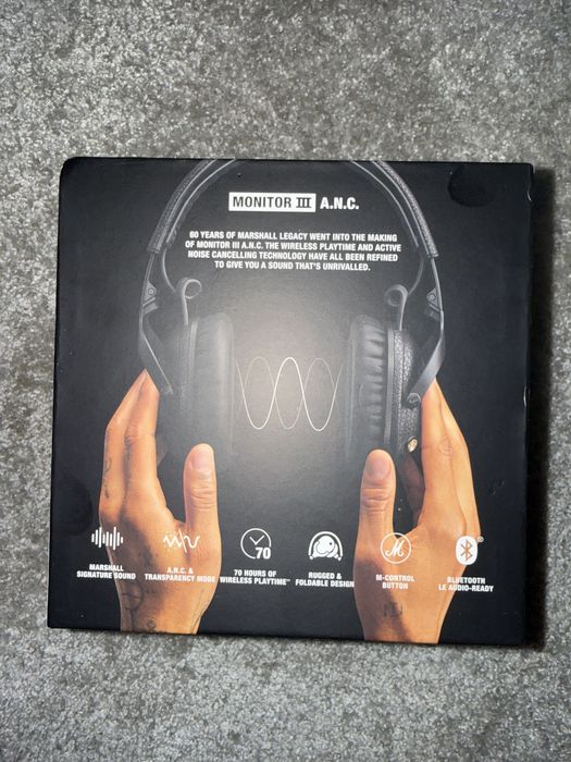 Навушники Marshall Monitor III A.N.C. Black