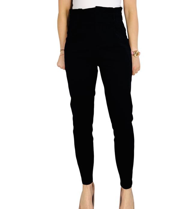 Czarne spodnie z wysokim stanem S 36 Vero Moda