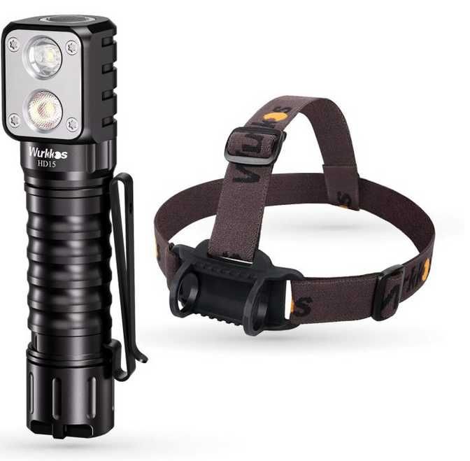 Latarka Wurkkos HD15 + akumulator , nowa,