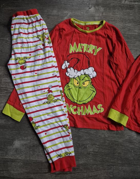 Піжама бавовна у новорічному стилі Грінч на 8-9років