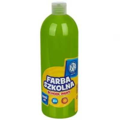 Farba szkolna limonkowa 1000ml ASTRA