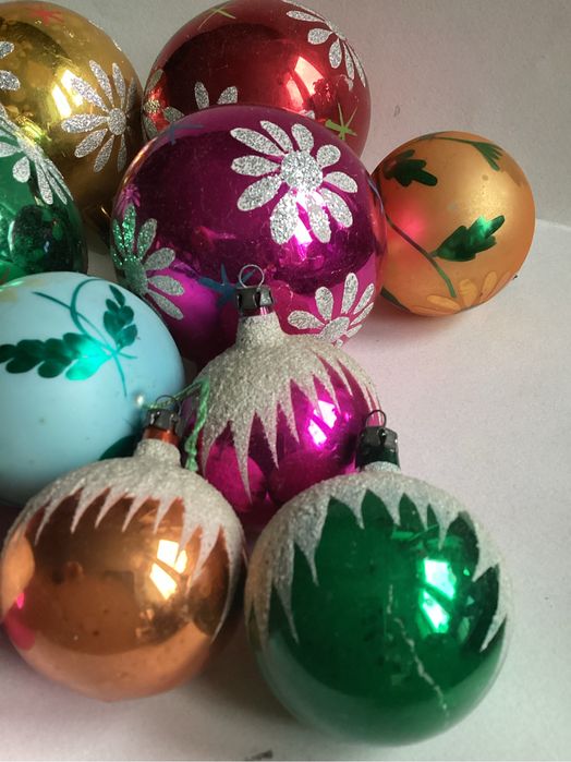 Bombki choinkowy z lat PRL Vintage