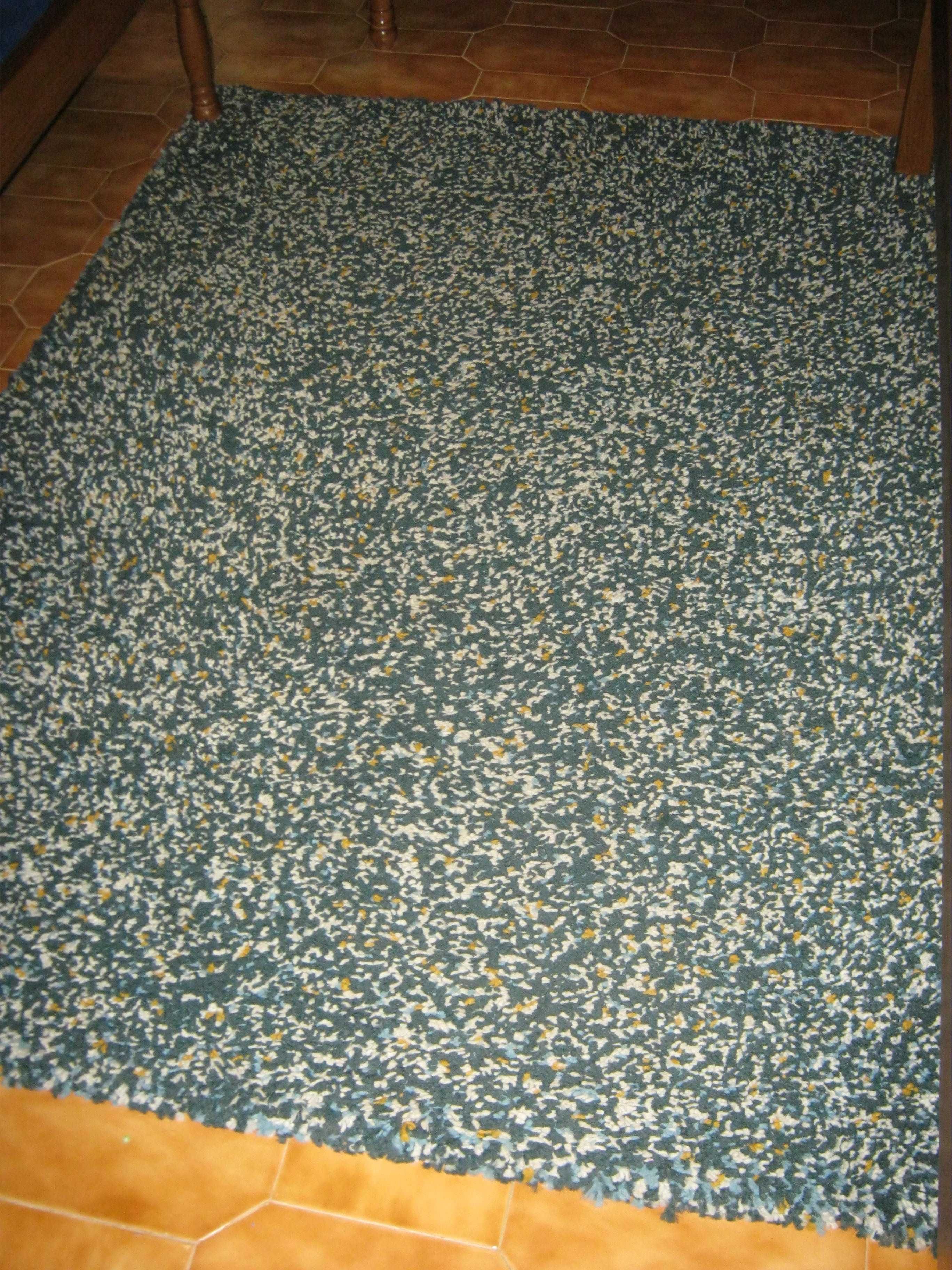 3x tapete azul qualidade espessa