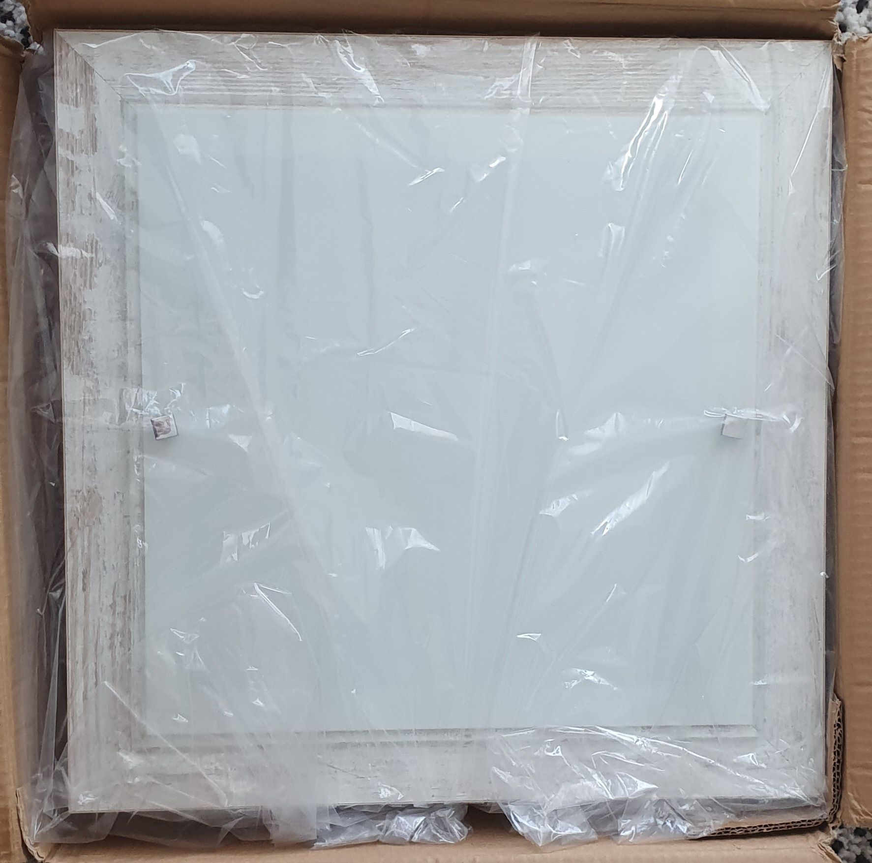 Plafon Argon Tequila 1509 50x50 cm drewno postarzane + szkło mleczne