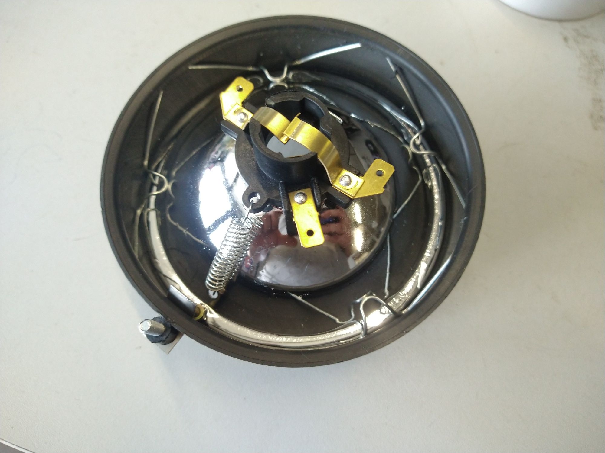 Komar Romet motorynka lampa przód szkło ramka element optyczny