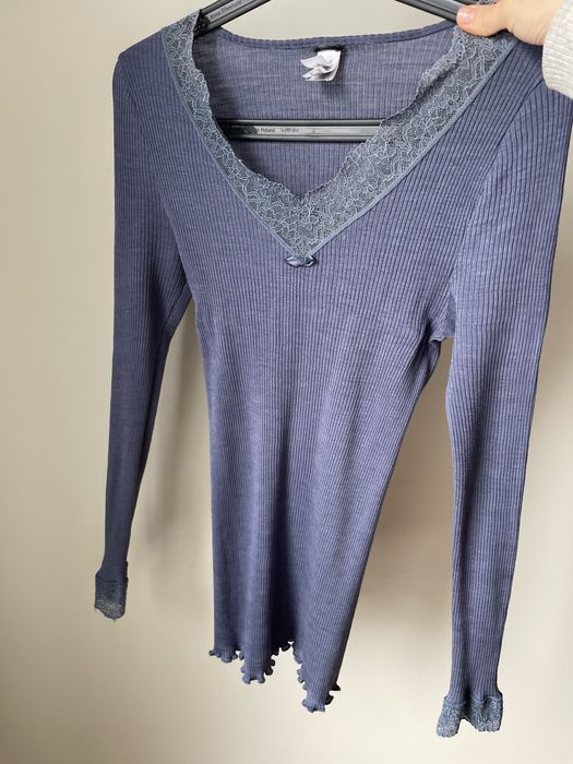 Piżama komplet wełna jedwab calida M