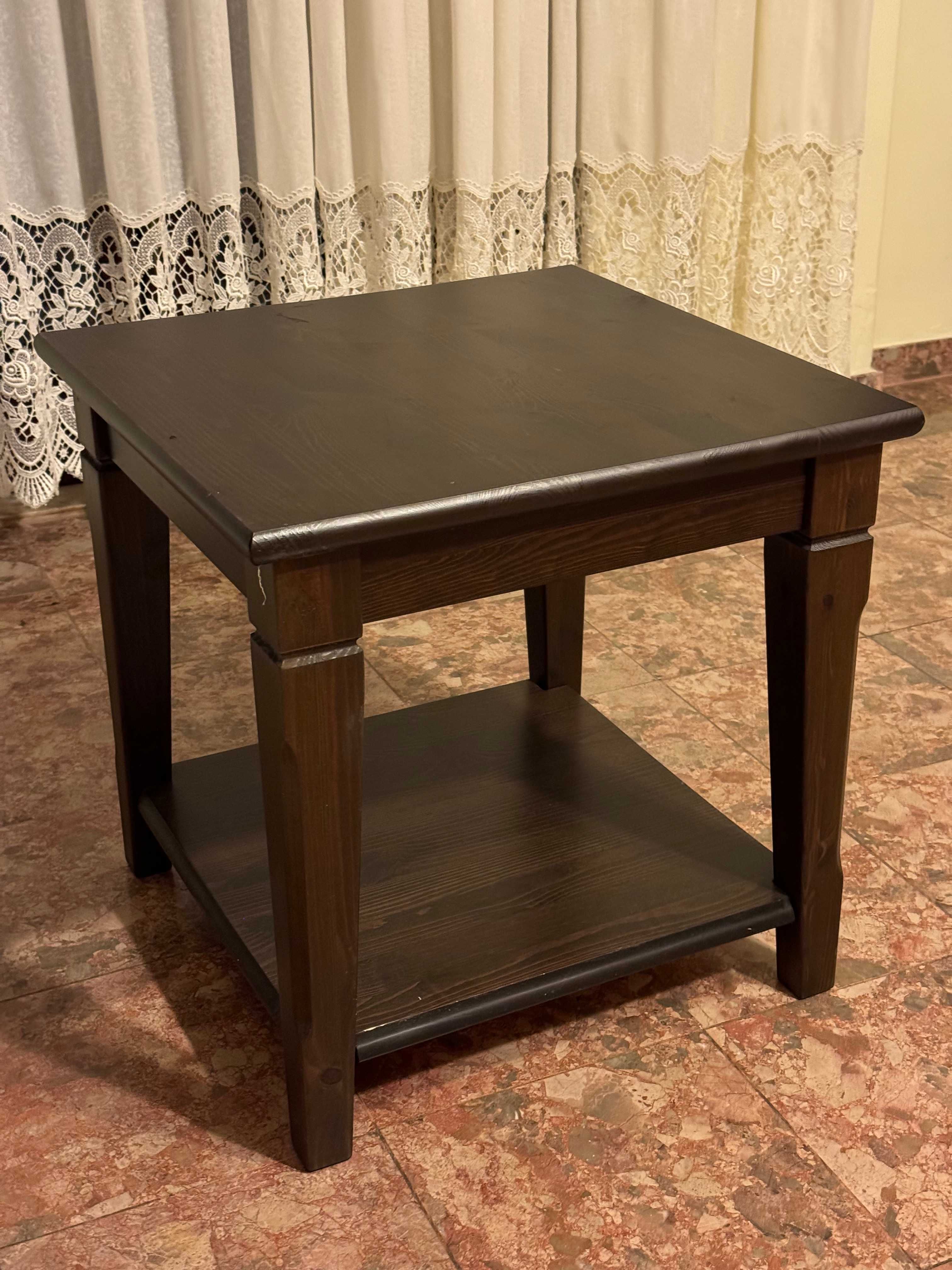 Mesa de apoio de madeira maciça
