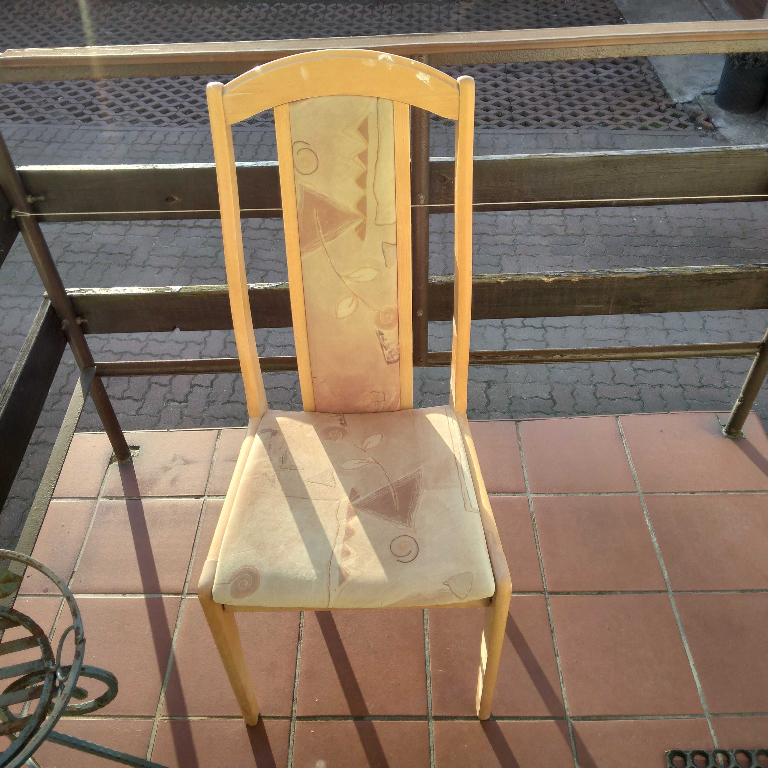Krzesła " Irena " Drewno Bukowe i Materiał