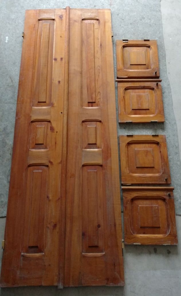 Двустворчатые двери из сосны 1990 x 695 мм.