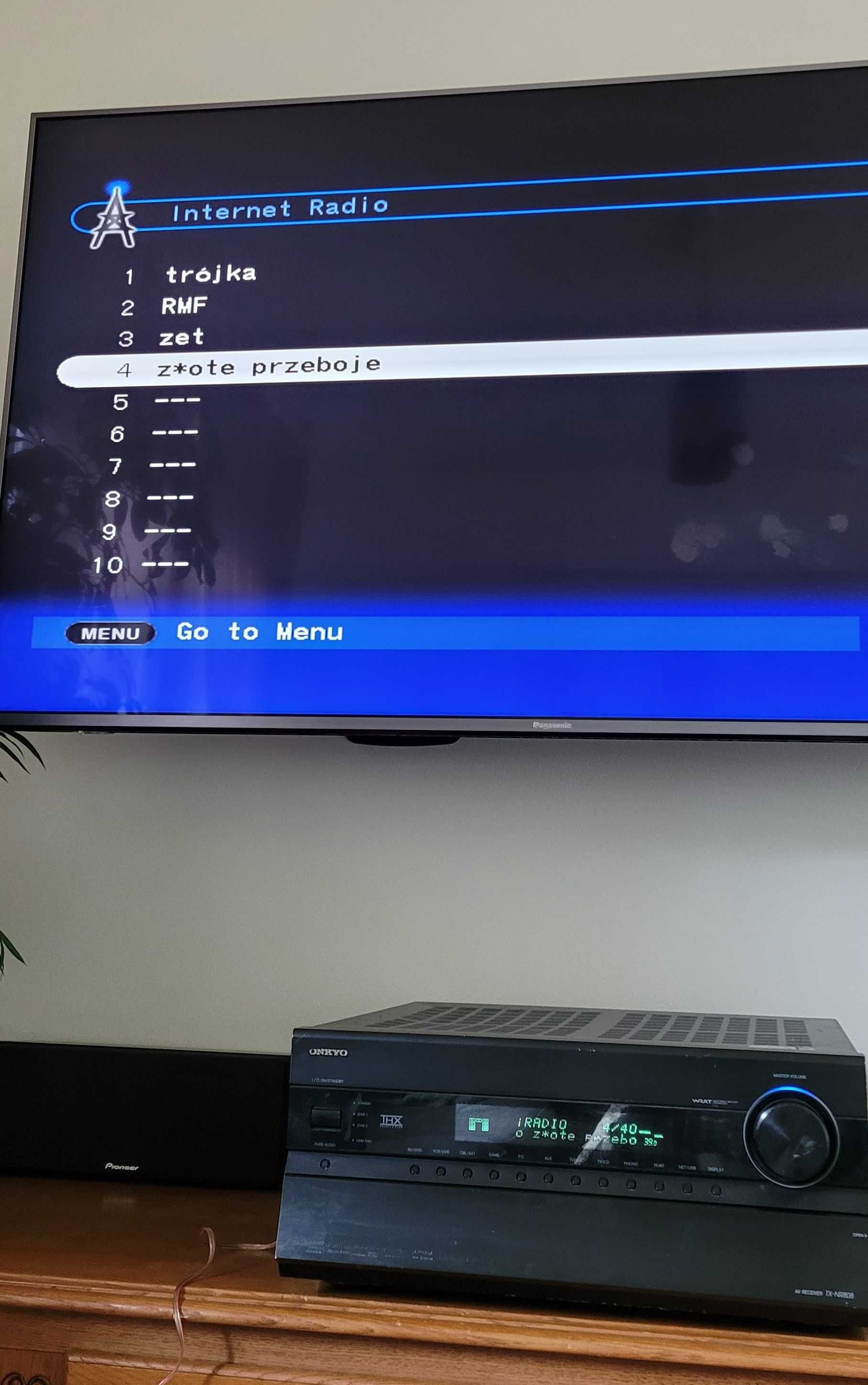 Onkyo TX-NR808 amplituner 7.2 HDMI USB PHONO radio internetowe pilot