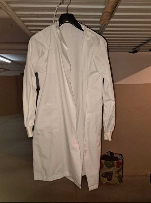 Bata branca para ciências/laboratório escola
