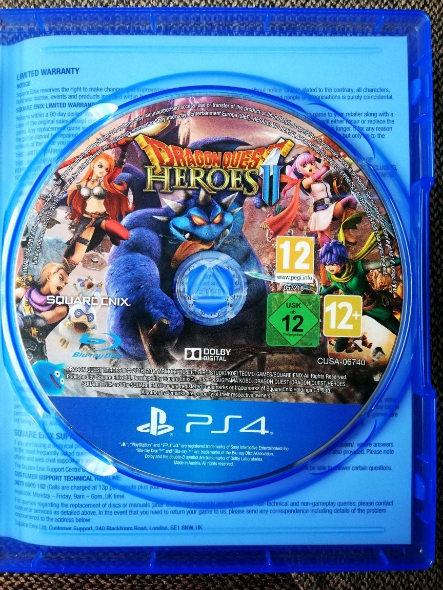 DRAGON QUEST HEROES II PS4 PlayStation 5 DQ Heros 2 SquareEnix
