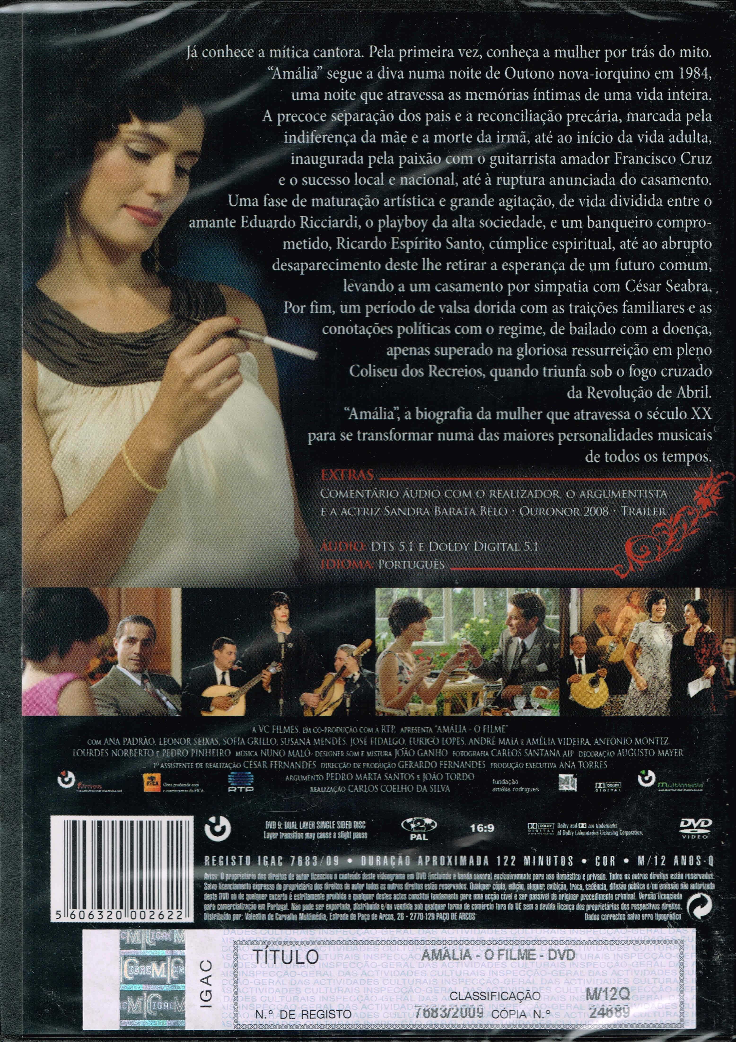 Filme em DVD: Amália O Filme - NOVO! A Estrear! SELADO!