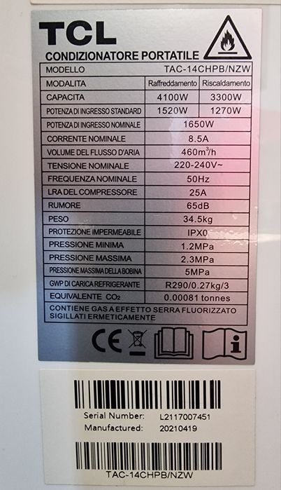 Klimatyzator Przenośny TCL