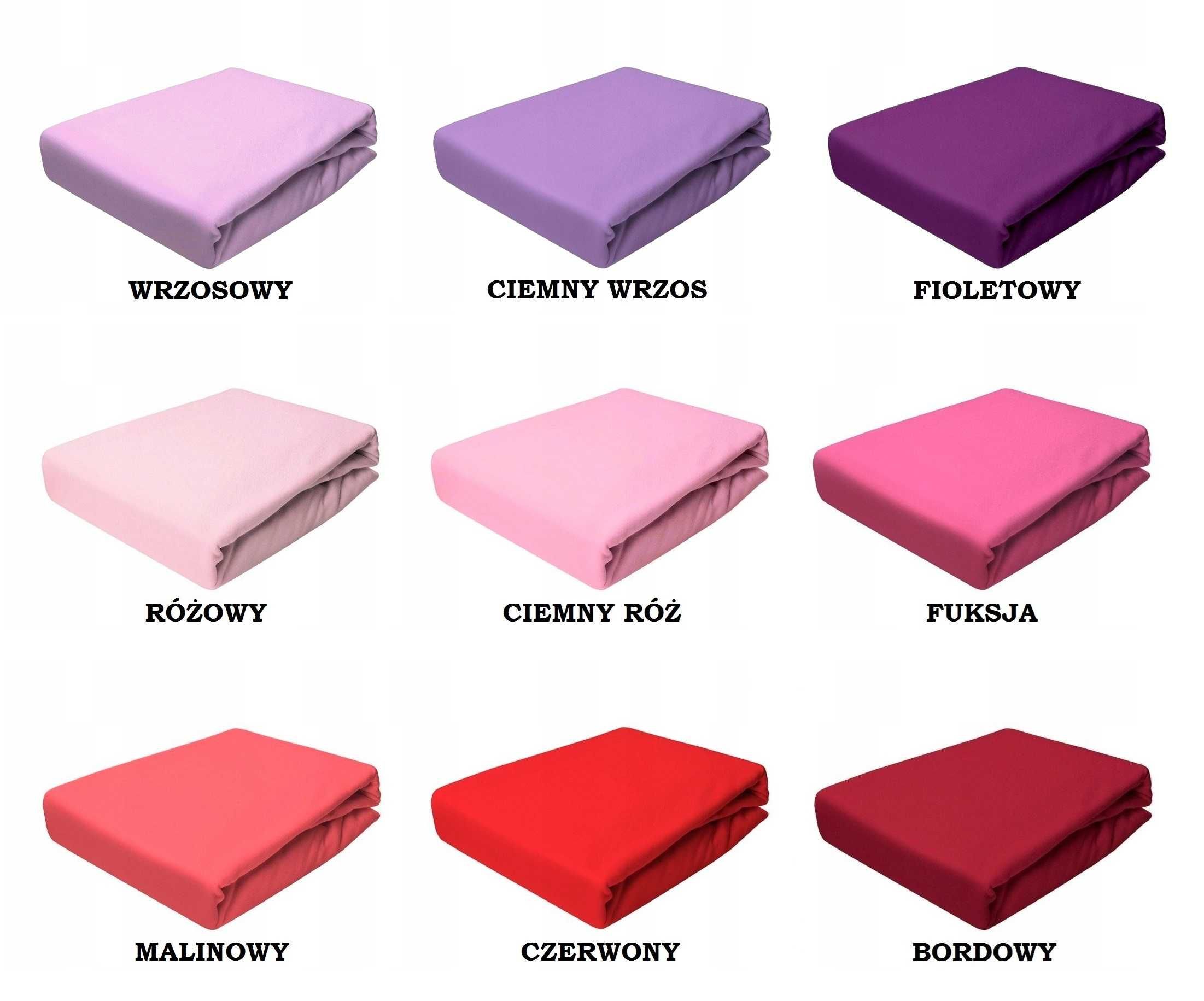 Prześcieradło jersey 180x200 z gumką RÓŻNE KOLORY