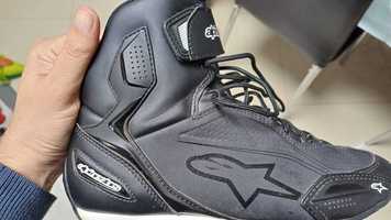 Botas de Mota Alpinestars Faster-3 Shoes Black - Semi Novas