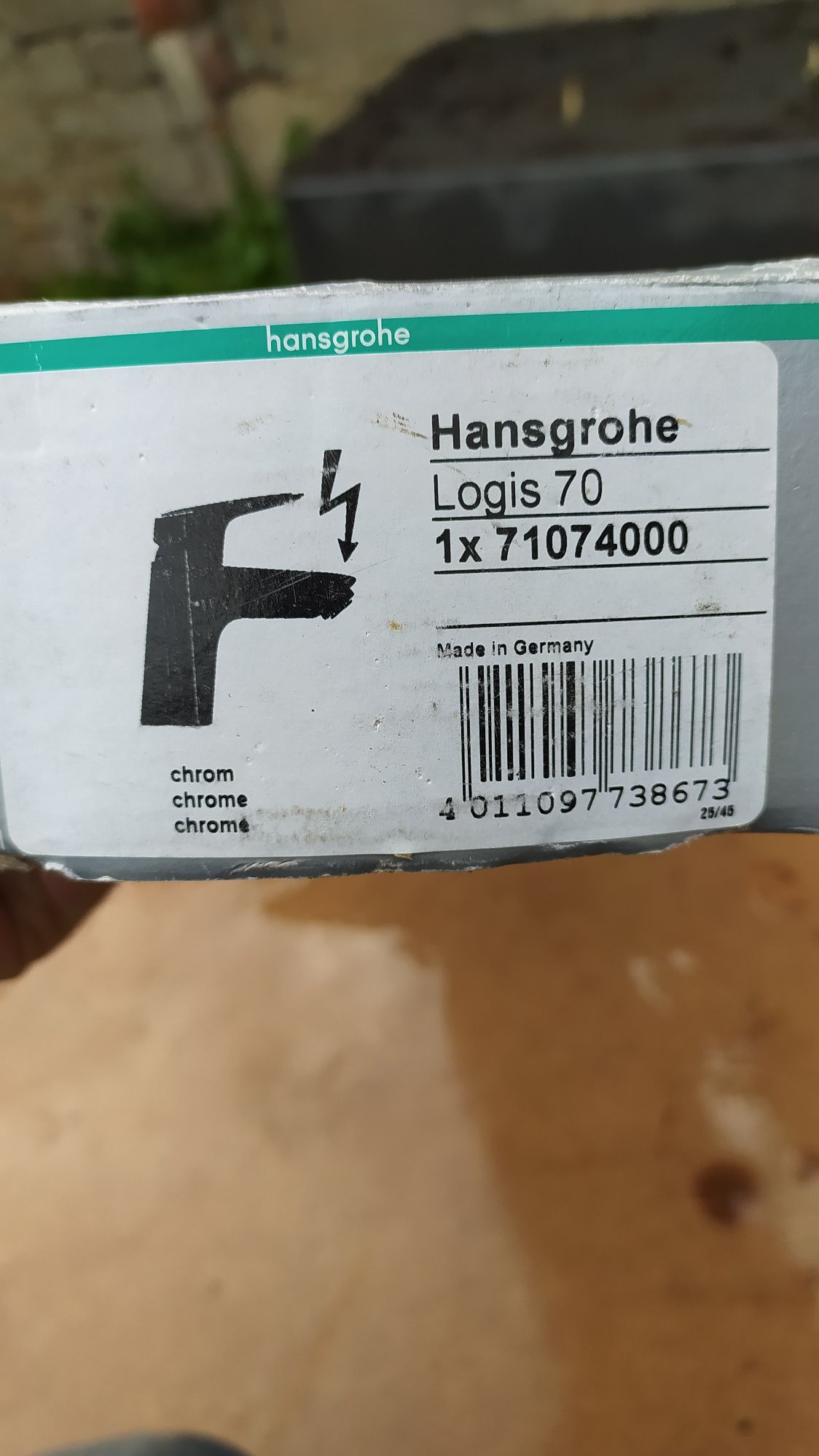 Bateria Hansgrohe bezciśnieniowa.