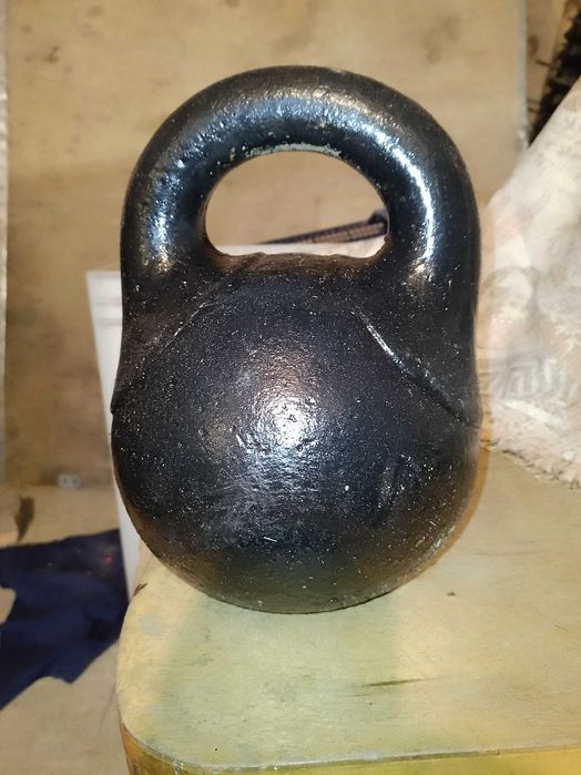 Гиря металлическая чугунная 32кг, гиря чугунная