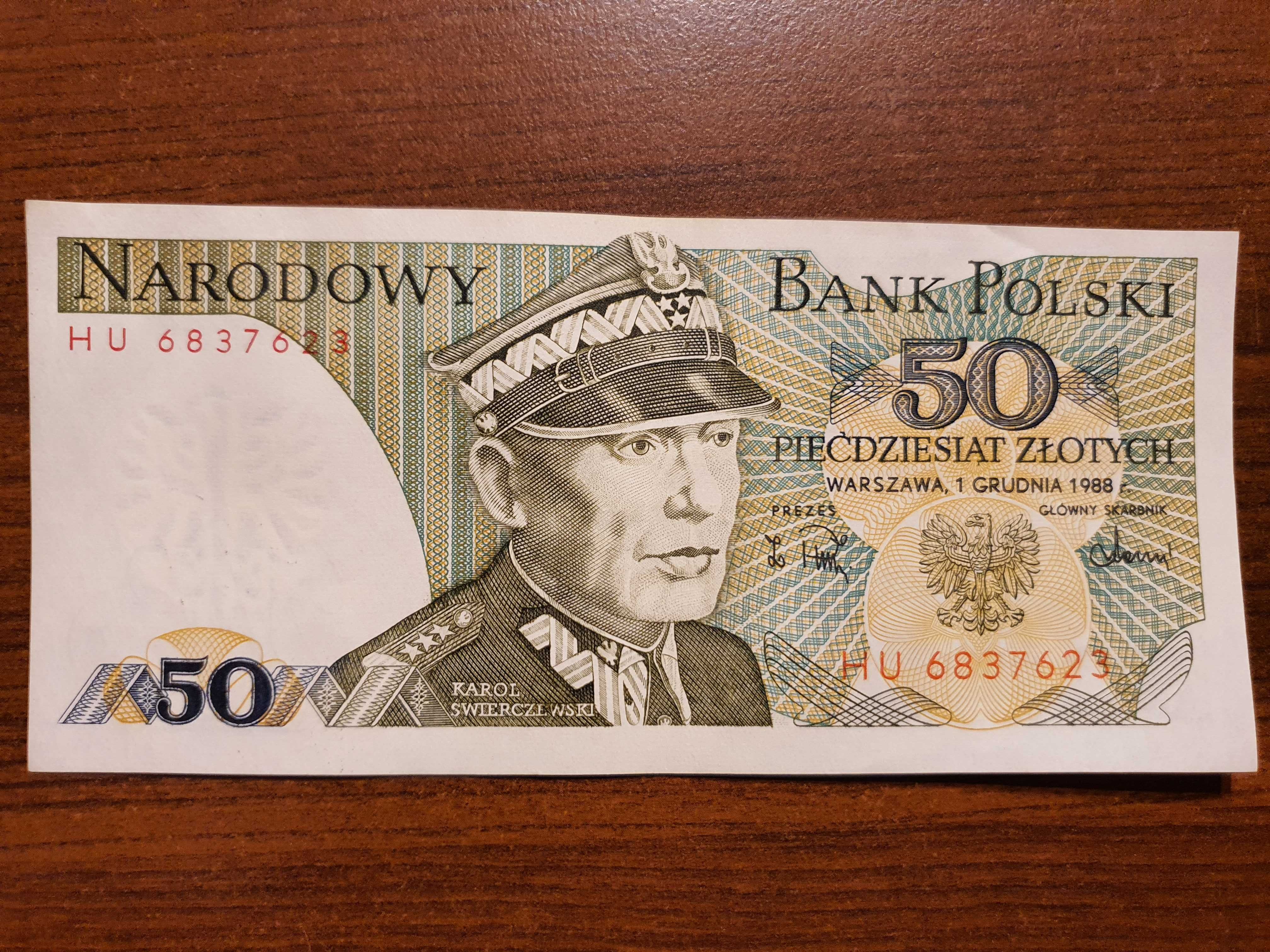 BANKNOT - 50zł PRL Karol Świerczewski