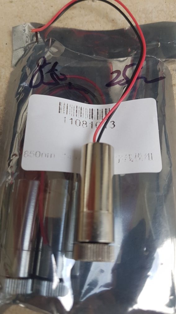 Laser infravermelho 850nm × 25mw 120