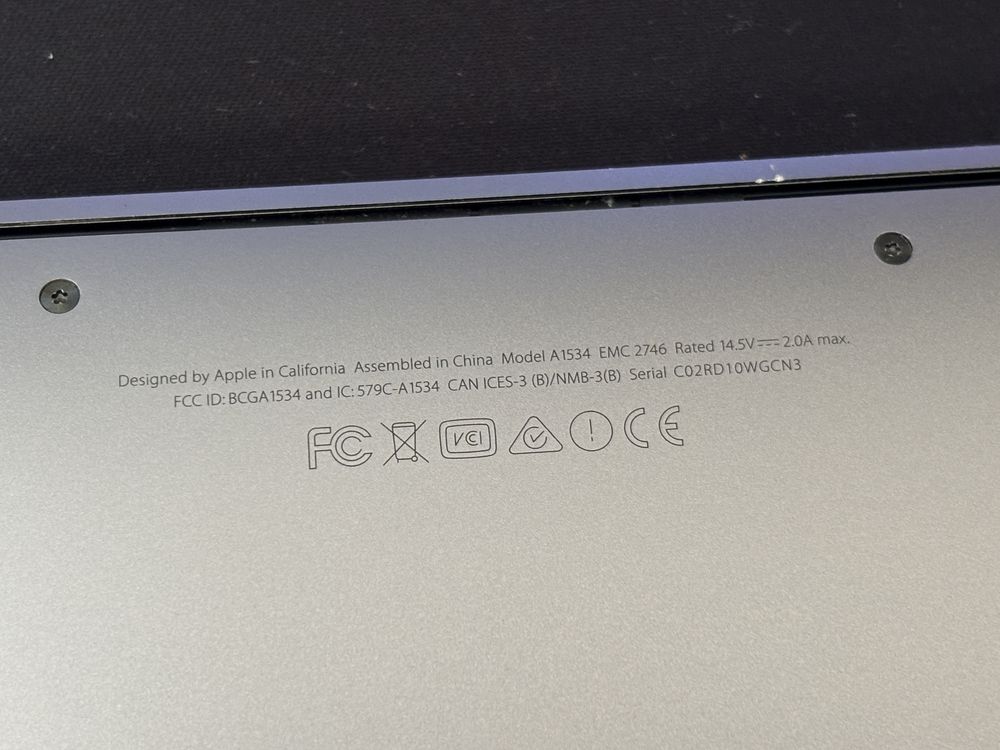 MacBook A1534 рабочий