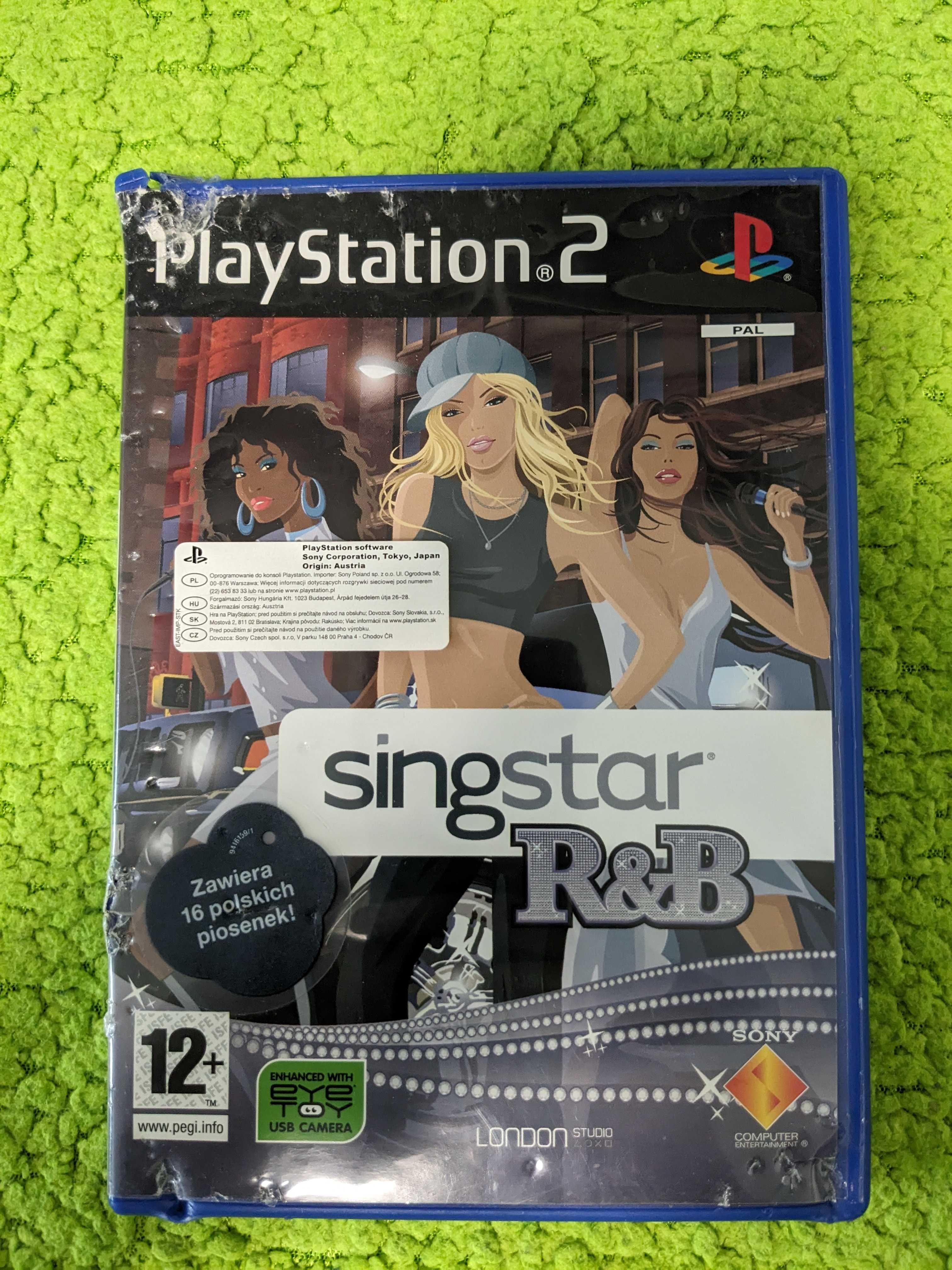PS2 SingStar R&B Polska edycja pogryziona okładkai pudełko